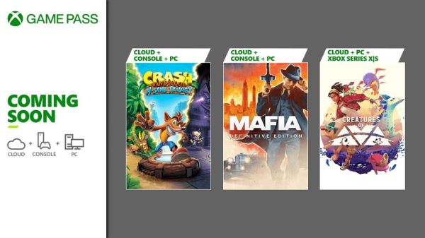 Новые бесплатные игры в Xbox Game Pass в начале августа — Mafia Definitive Edition, Crash Bandicoot и Creatures of Ava